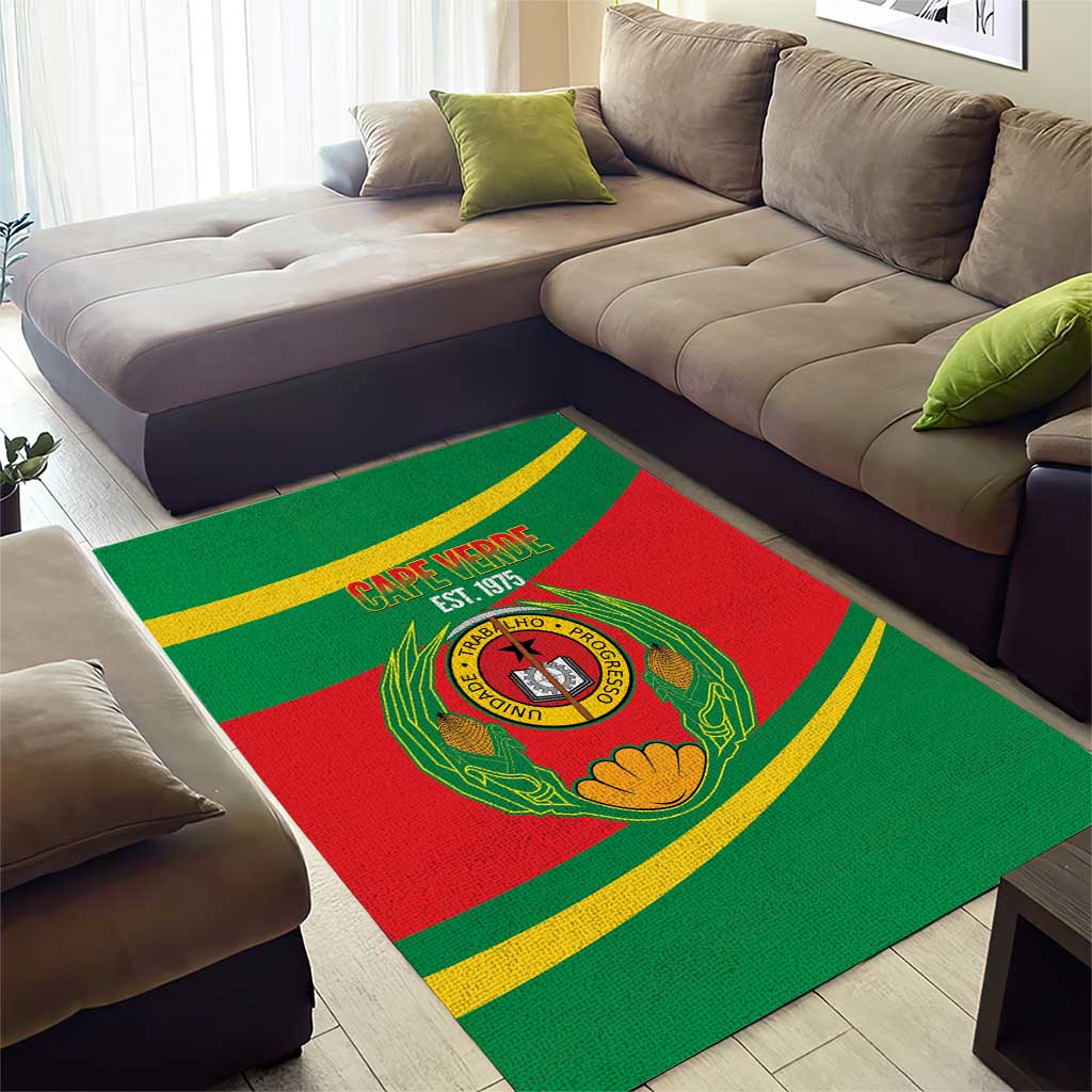 Cape Verde 1975-1992 Area Rug Unidade Trabalho Progresso LT14