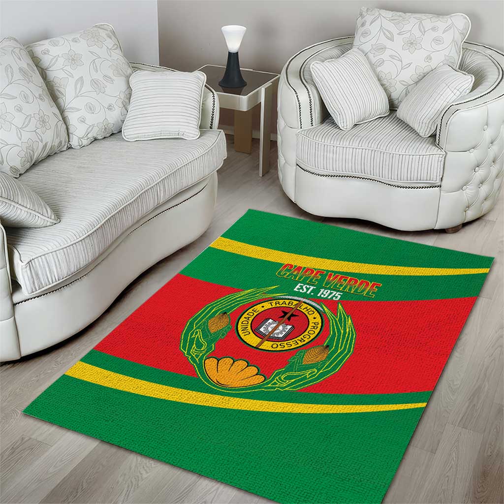 Cape Verde 1975-1992 Area Rug Unidade Trabalho Progresso LT14