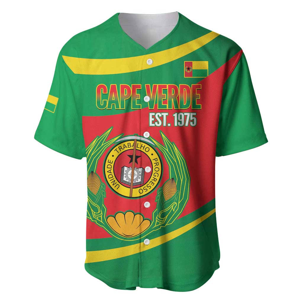 Cape Verde 1975-1992 Baseball Jersey Unidade Trabalho Progresso LT14