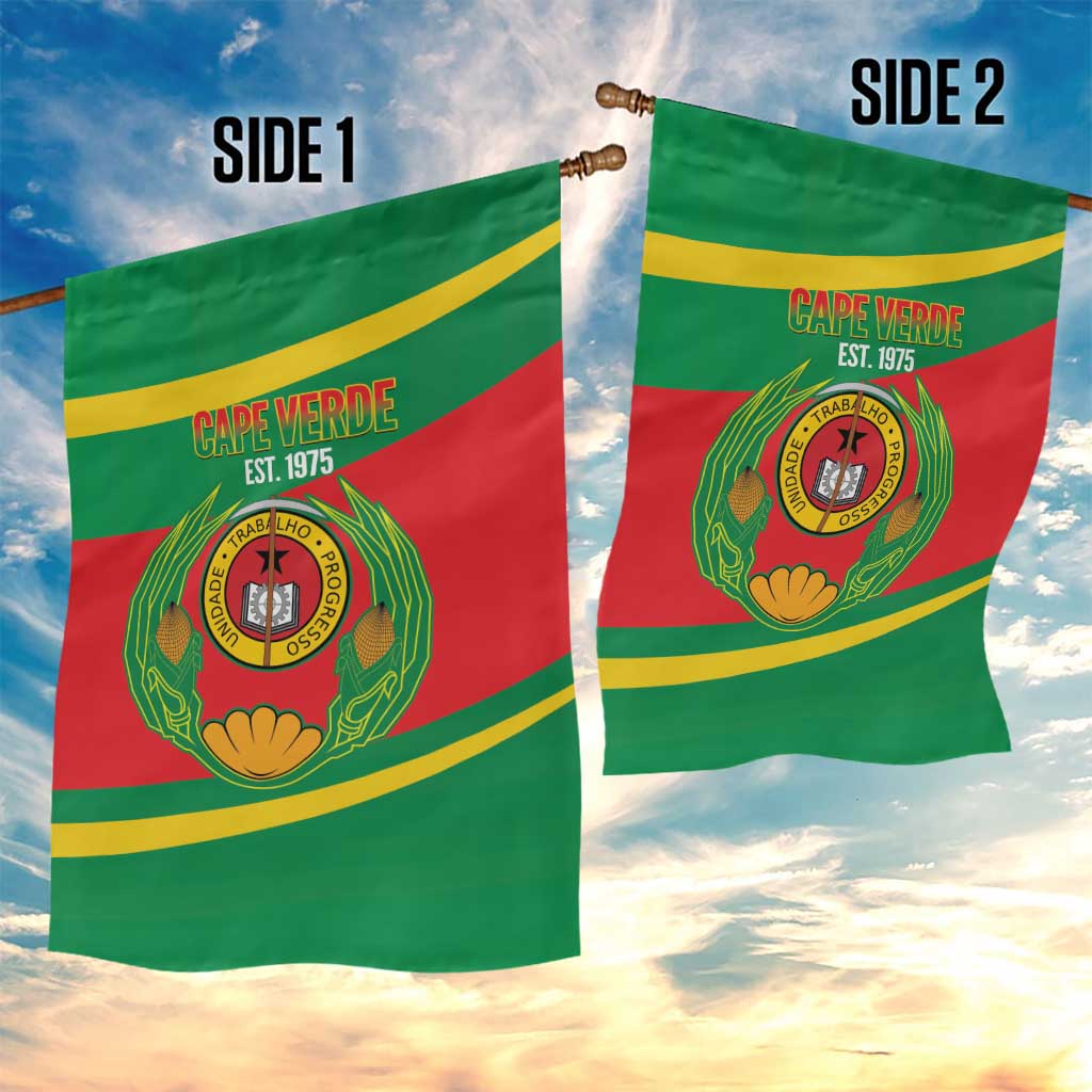Cape Verde 1975-1992 Garden Flag Unidade Trabalho Progresso LT14
