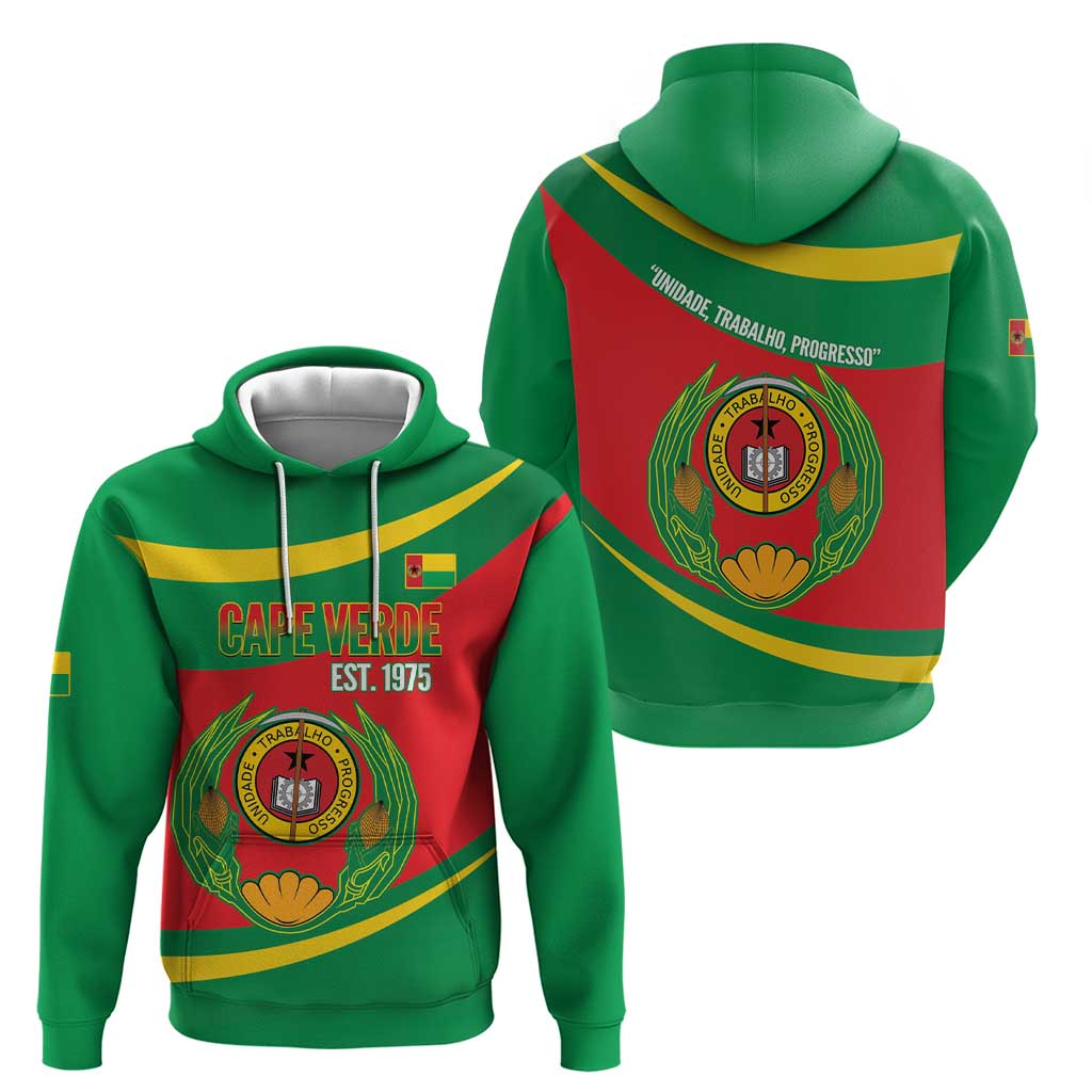 Cape Verde 1975-1992 Hoodie Unidade Trabalho Progresso LT14