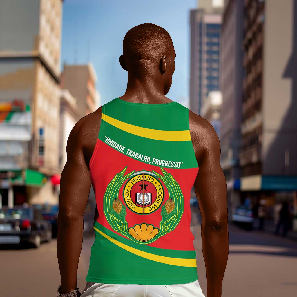 Cape Verde 1975-1992 Men Tank Top Unidade Trabalho Progresso LT14
