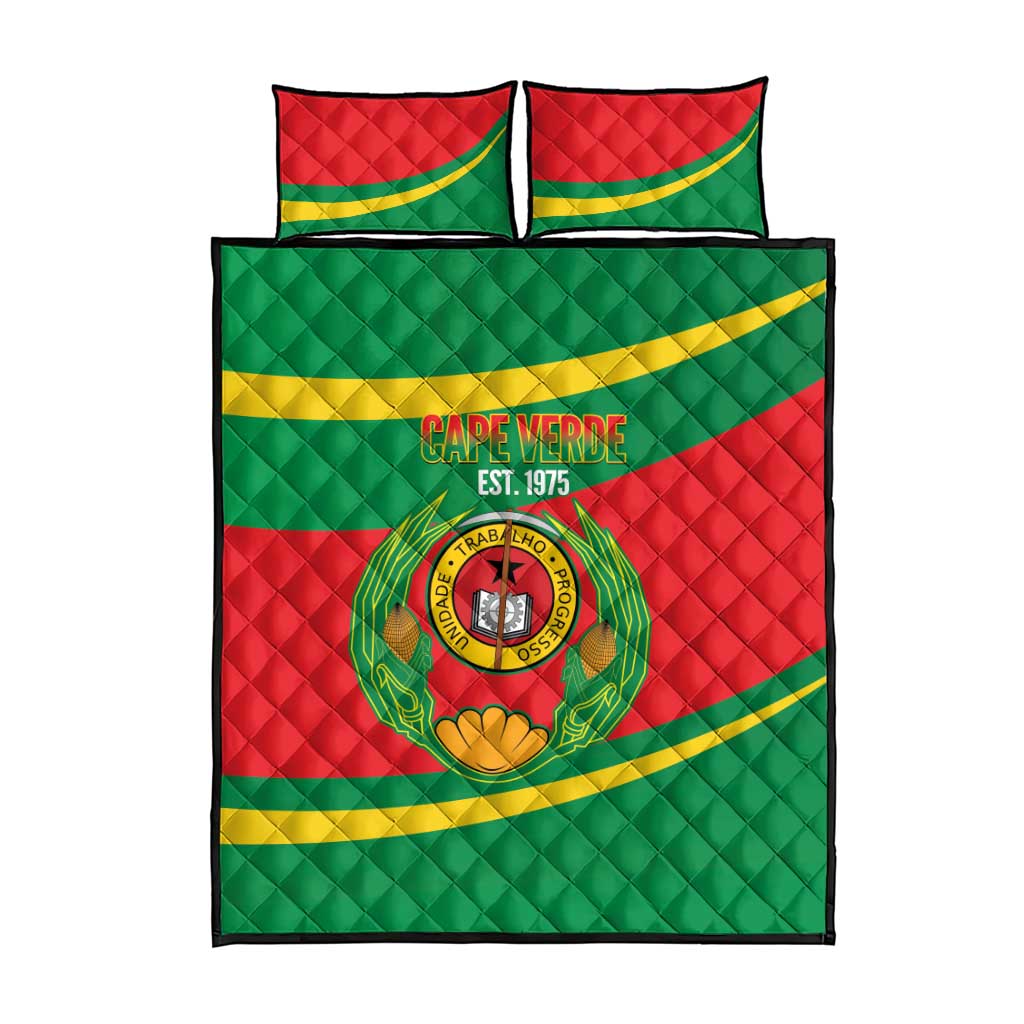 Cape Verde 1975-1992 Quilt Bed Set Unidade Trabalho Progresso LT14