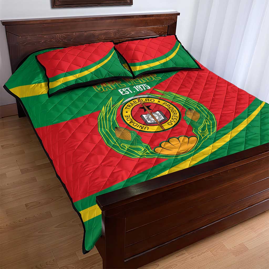 Cape Verde 1975-1992 Quilt Bed Set Unidade Trabalho Progresso LT14