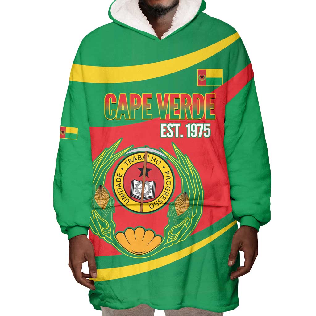 Cape Verde 1975-1992 Wearable Blanket Hoodie Unidade Trabalho Progresso LT14