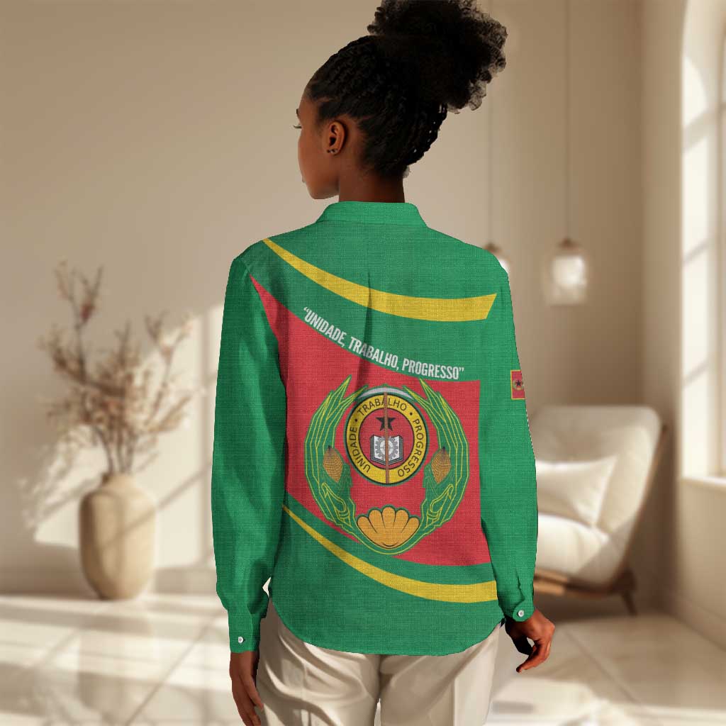 Cape Verde 1975-1992 Women Casual Shirt Unidade Trabalho Progresso LT14
