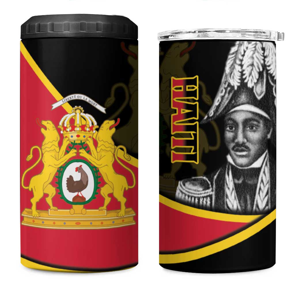 First Empire Of Haiti 1804-1806 4 in 1 Can Cooler Tumbler Jean-Jacques Dessalines Liberte ou la Mort! LT14