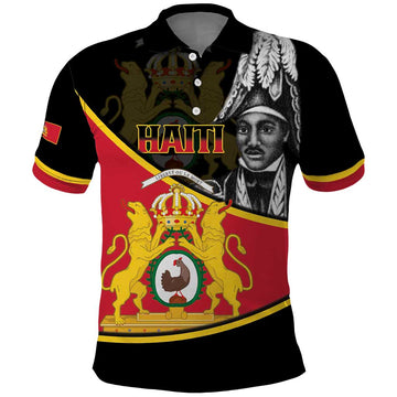 First Empire Of Haiti 1804-1806 Polo Shirt Jean-Jacques Dessalines Liberte ou la Mort! LT14