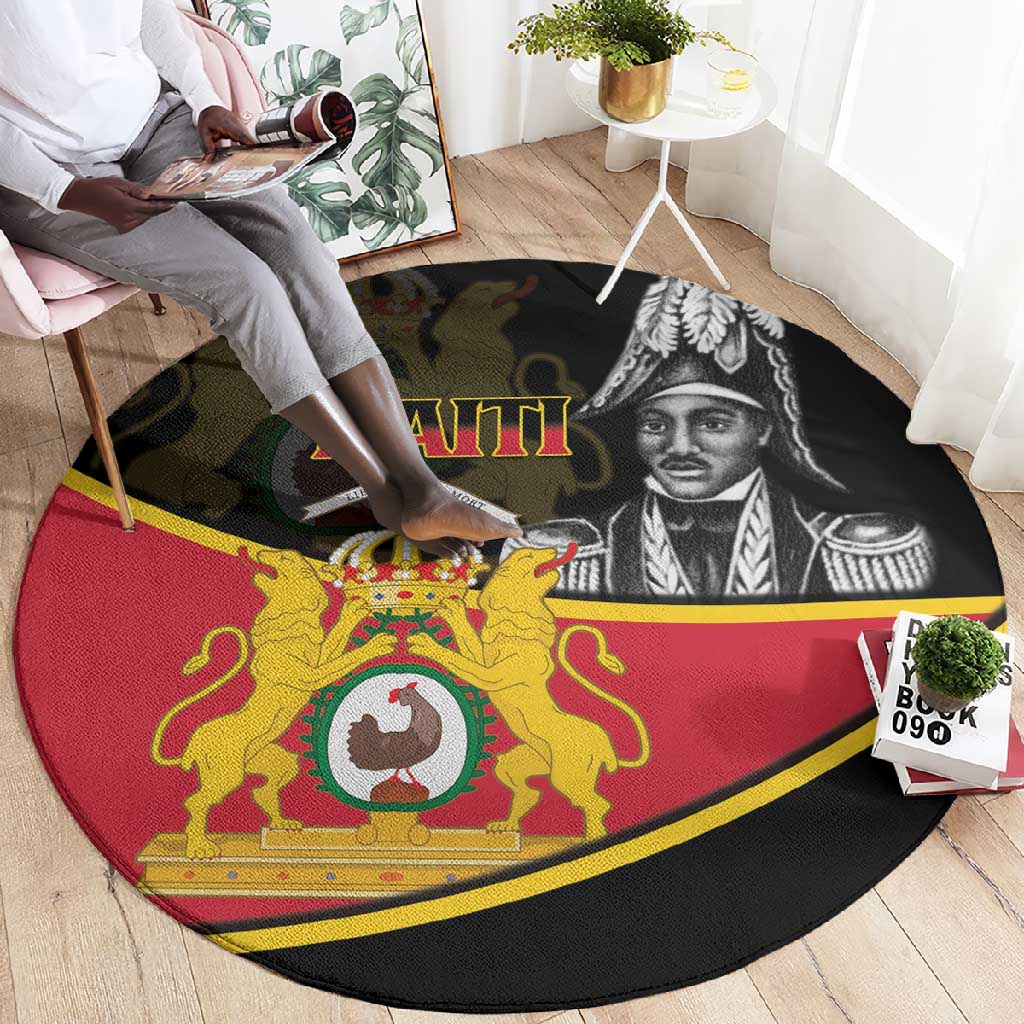 First Empire Of Haiti 1804-1806 Round Carpet Jean-Jacques Dessalines Liberte ou la Mort! LT14