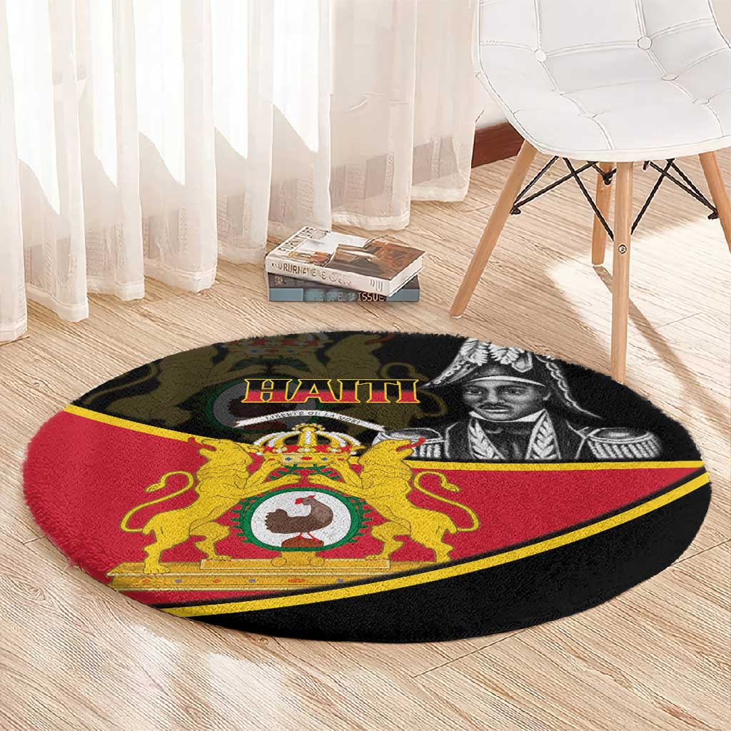First Empire Of Haiti 1804-1806 Round Carpet Jean-Jacques Dessalines Liberte ou la Mort! LT14
