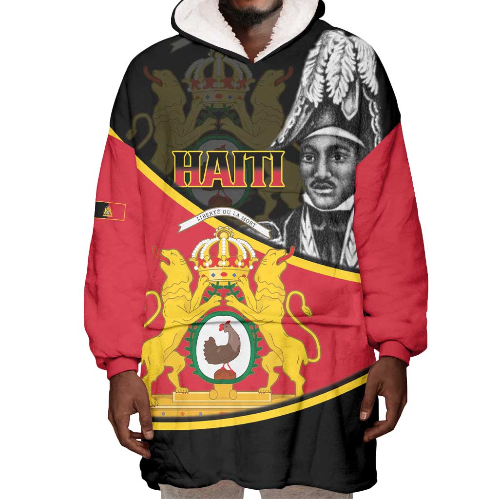 First Empire Of Haiti 1804-1806 Wearable Blanket Hoodie Jean-Jacques Dessalines Liberte ou la Mort! LT14