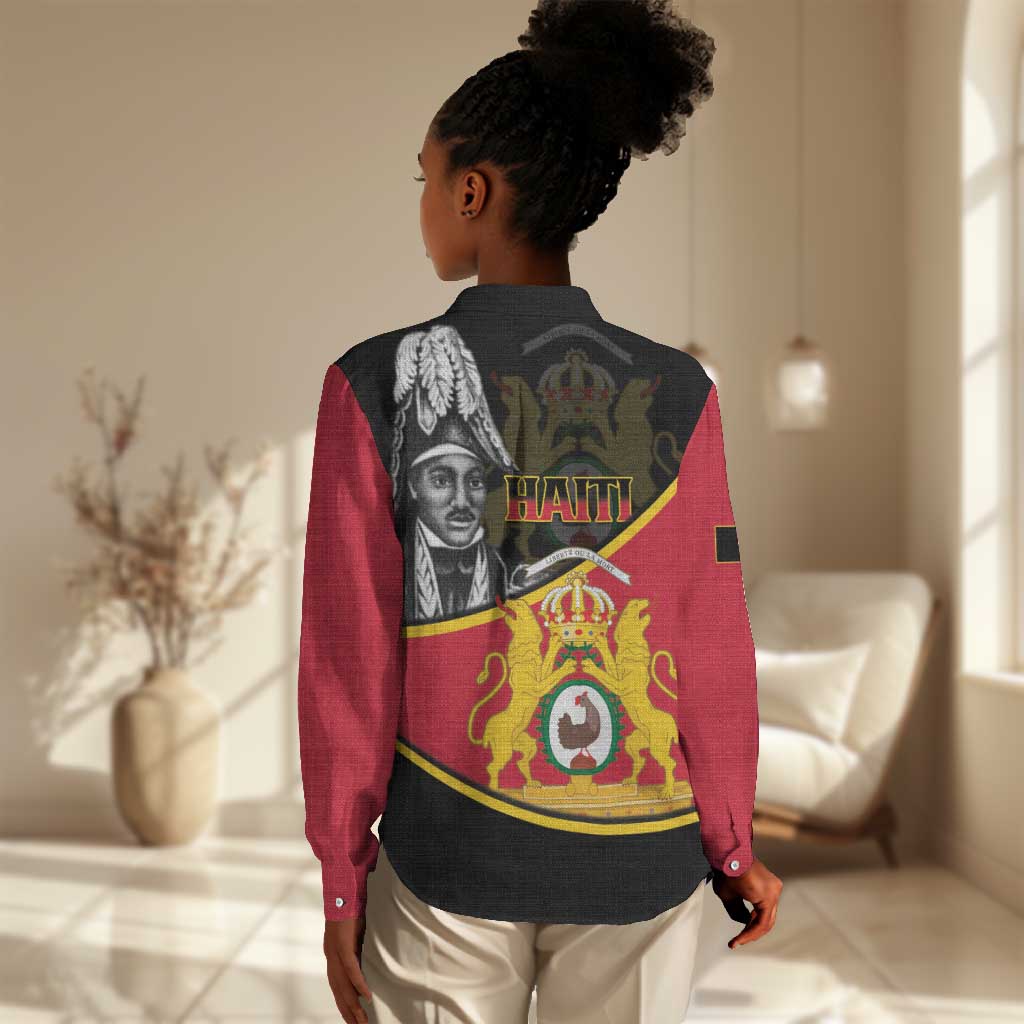 First Empire Of Haiti 1804-1806 Women Casual Shirt Jean-Jacques Dessalines Liberte ou la Mort! LT14