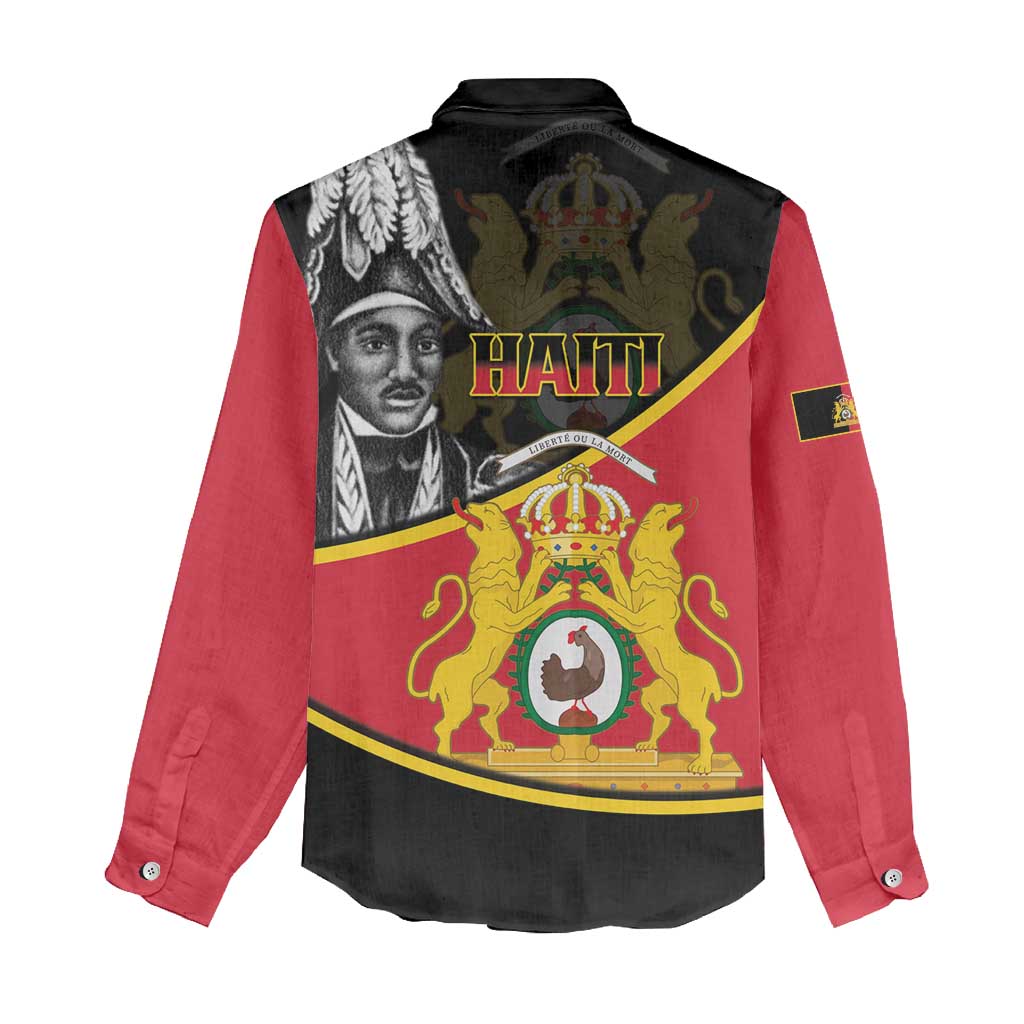 First Empire Of Haiti 1804-1806 Women Casual Shirt Jean-Jacques Dessalines Liberte ou la Mort! LT14