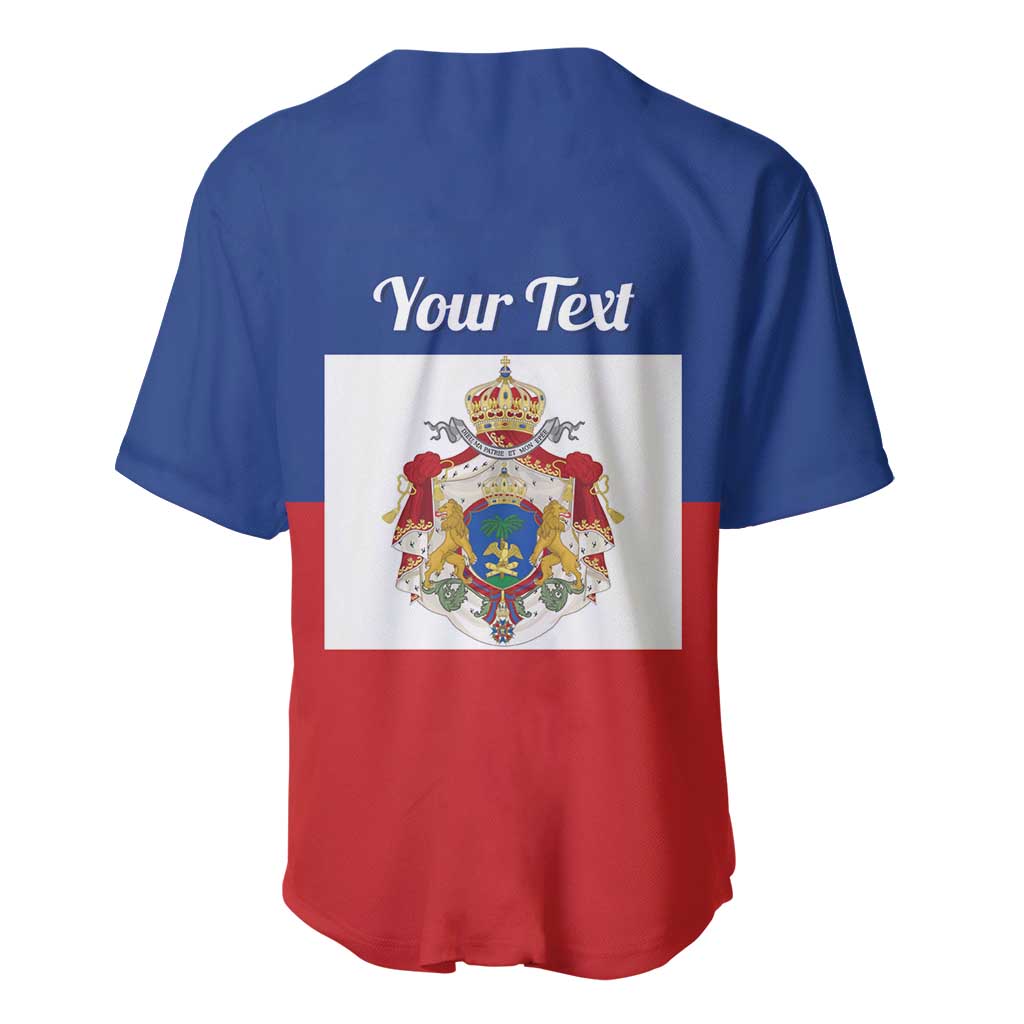 Personalised Second Empire of Haiti 1849-1859 Baseball Jersey Anpi an Ayiti Flag Style LT14