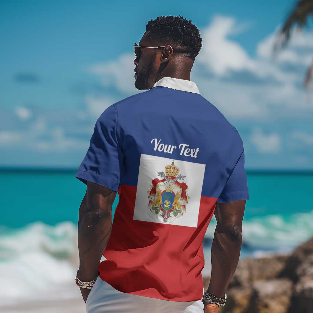 Personalised Second Empire of Haiti 1849-1859 Hawaiian Shirt Anpi an Ayiti Flag Style LT14