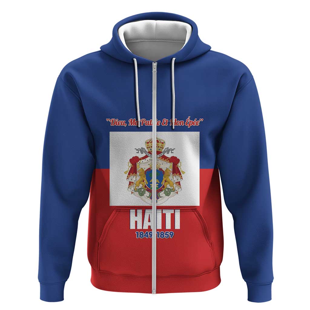 Personalised Second Empire of Haiti 1849-1859 Hoodie Anpi an Ayiti Flag Style LT14