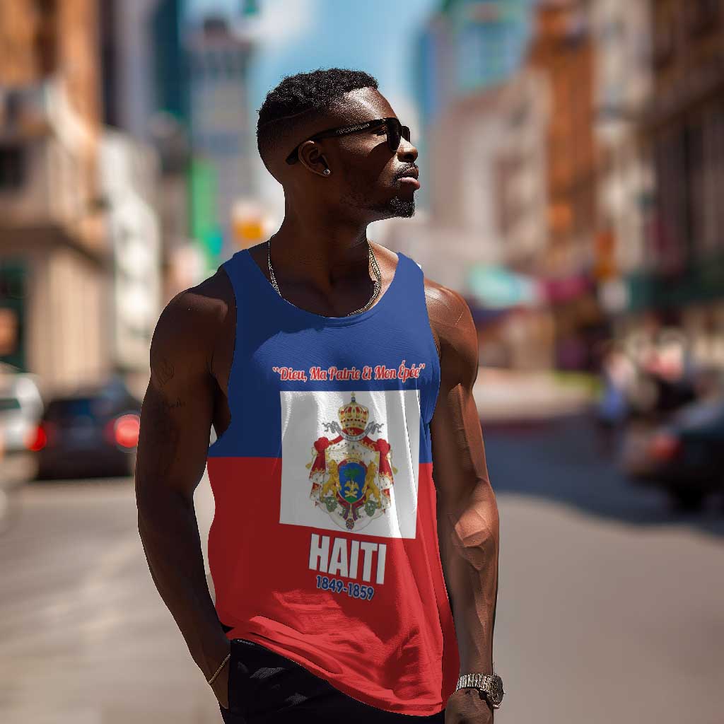 Personalised Second Empire of Haiti 1849-1859 Men Tank Top Anpi an Ayiti Flag Style LT14