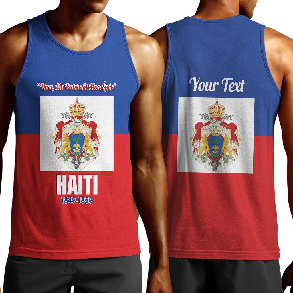 Personalised Second Empire of Haiti 1849-1859 Men Tank Top Anpi an Ayiti Flag Style LT14