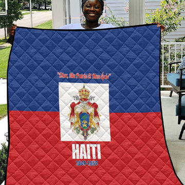 Second Empire of Haiti 1849-1859 Quilt Anpi an Ayiti Flag Style LT14