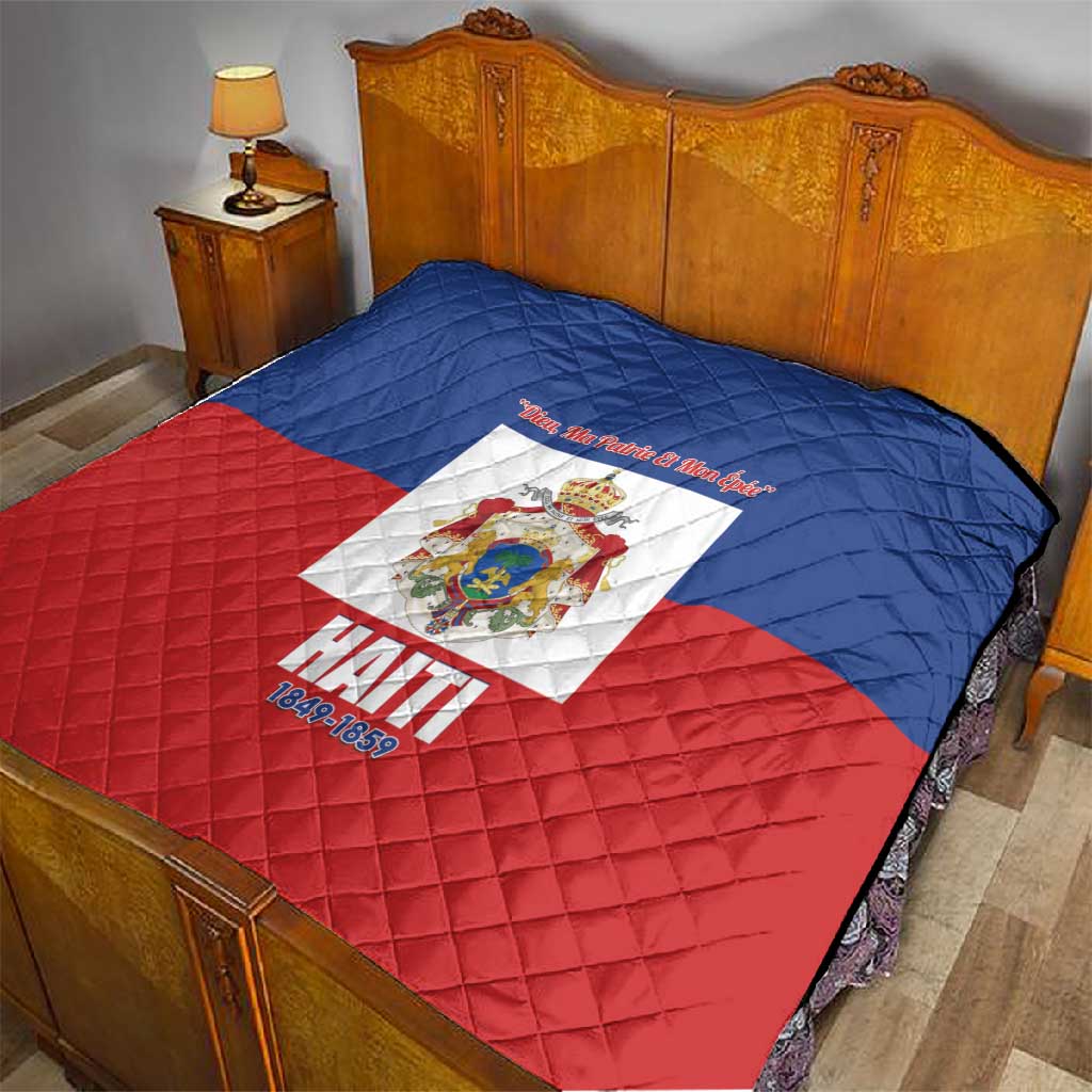 Second Empire of Haiti 1849-1859 Quilt Anpi an Ayiti Flag Style LT14