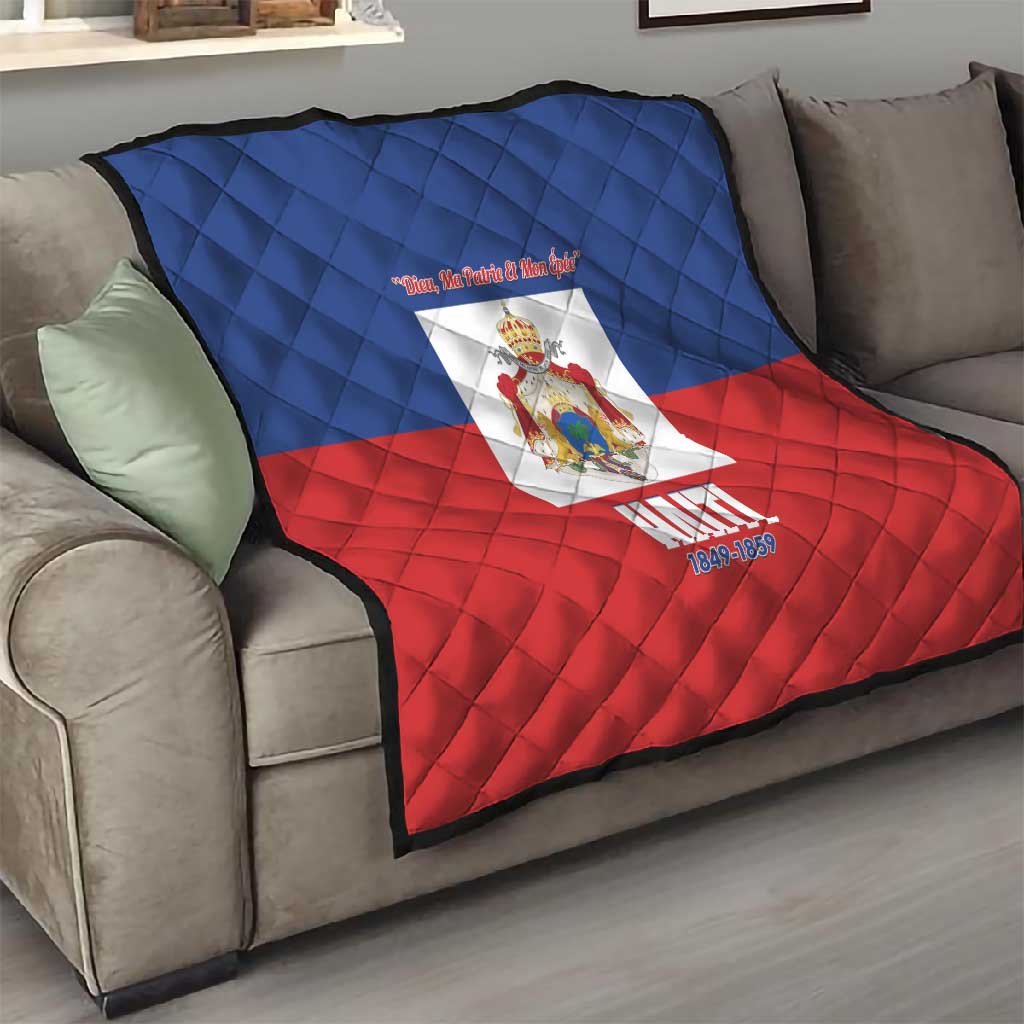 Second Empire of Haiti 1849-1859 Quilt Anpi an Ayiti Flag Style LT14