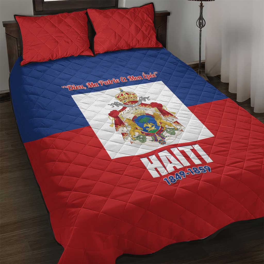 Second Empire of Haiti 1849-1859 Quilt Bed Set Anpi an Ayiti Flag Style LT14
