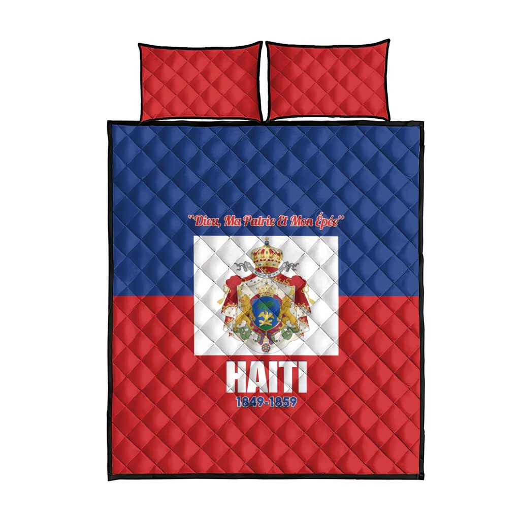Second Empire of Haiti 1849-1859 Quilt Bed Set Anpi an Ayiti Flag Style LT14