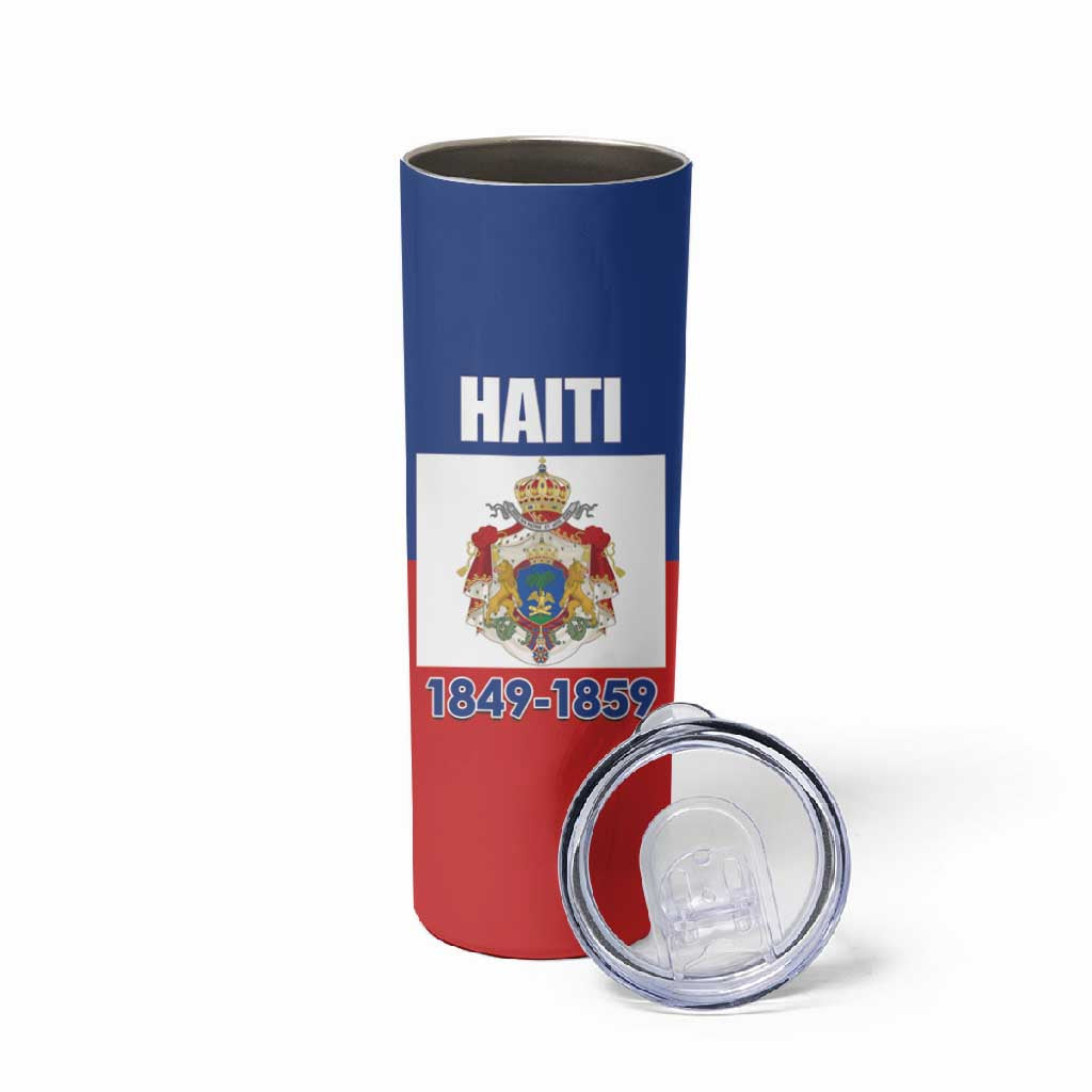Personalised Second Empire of Haiti 1849-1859 Skinny Tumbler Anpi an Ayiti Flag Style LT14