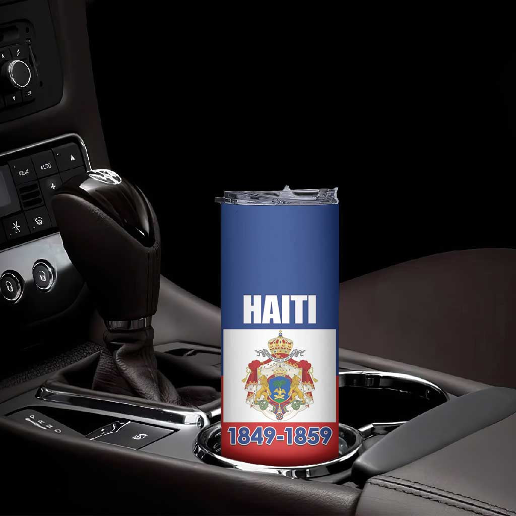 Personalised Second Empire of Haiti 1849-1859 Skinny Tumbler Anpi an Ayiti Flag Style LT14
