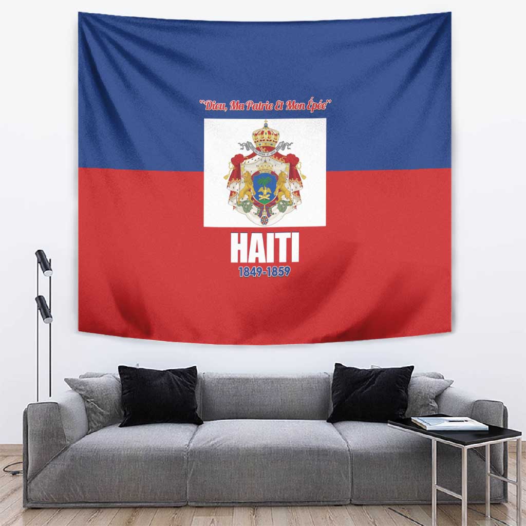 Second Empire of Haiti 1849-1859 Tapestry Anpi an Ayiti Flag Style LT14