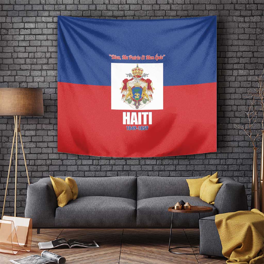 Second Empire of Haiti 1849-1859 Tapestry Anpi an Ayiti Flag Style LT14