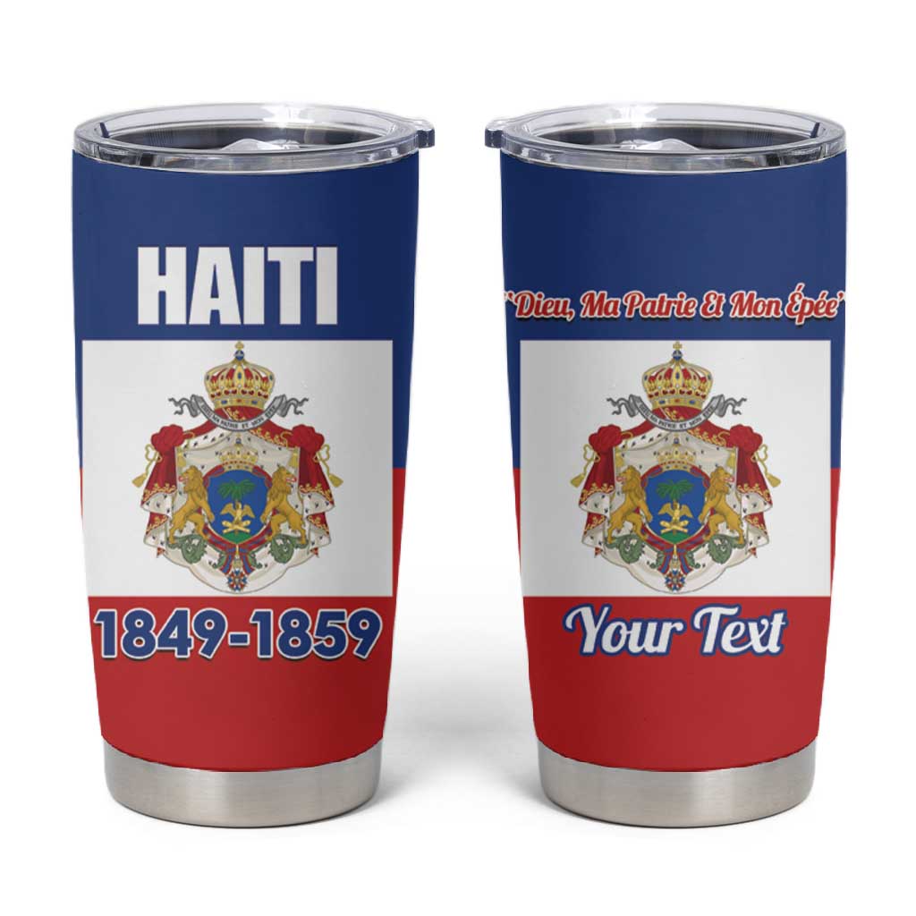 Personalised Second Empire of Haiti 1849-1859 Tumbler Cup Anpi an Ayiti Flag Style LT14