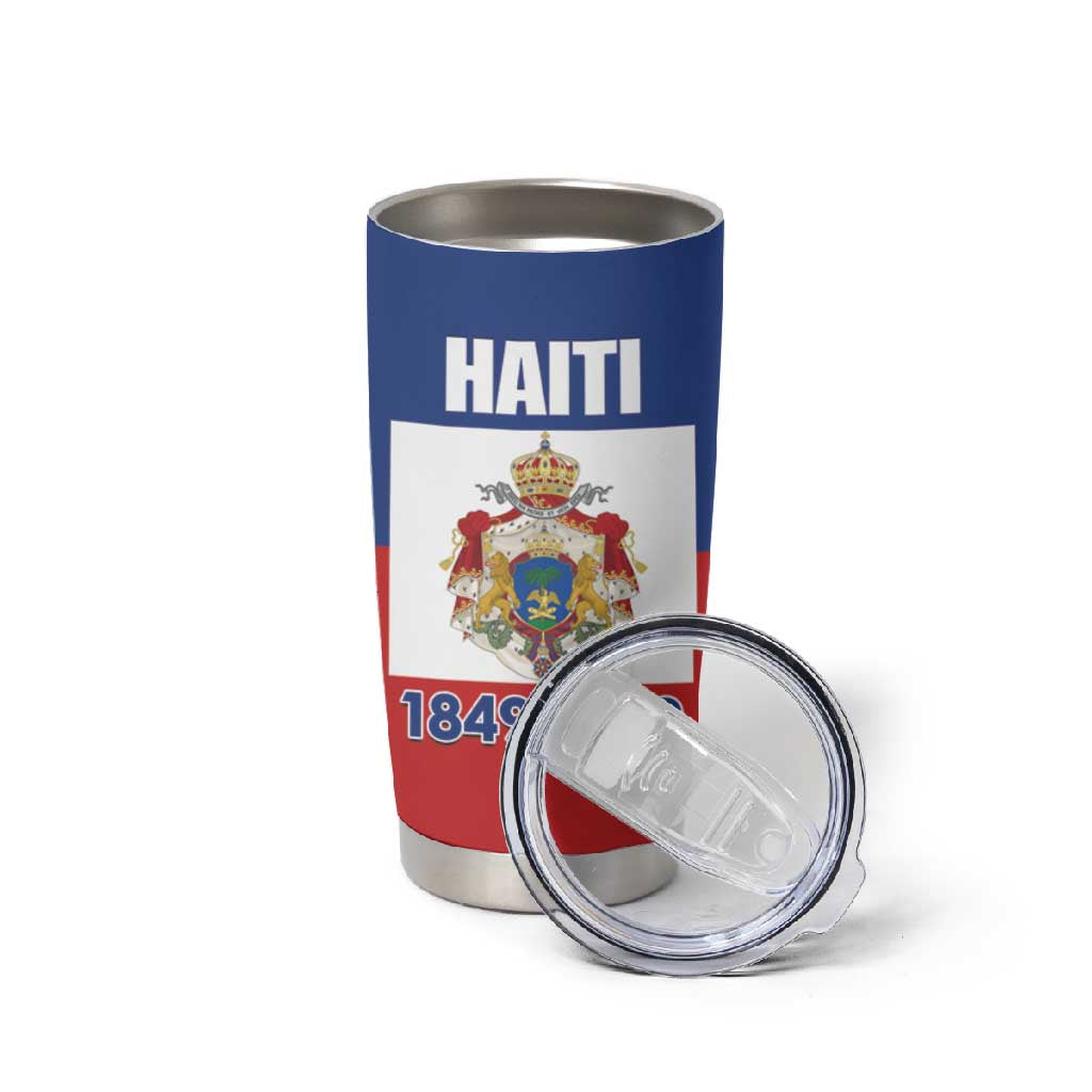 Personalised Second Empire of Haiti 1849-1859 Tumbler Cup Anpi an Ayiti Flag Style LT14