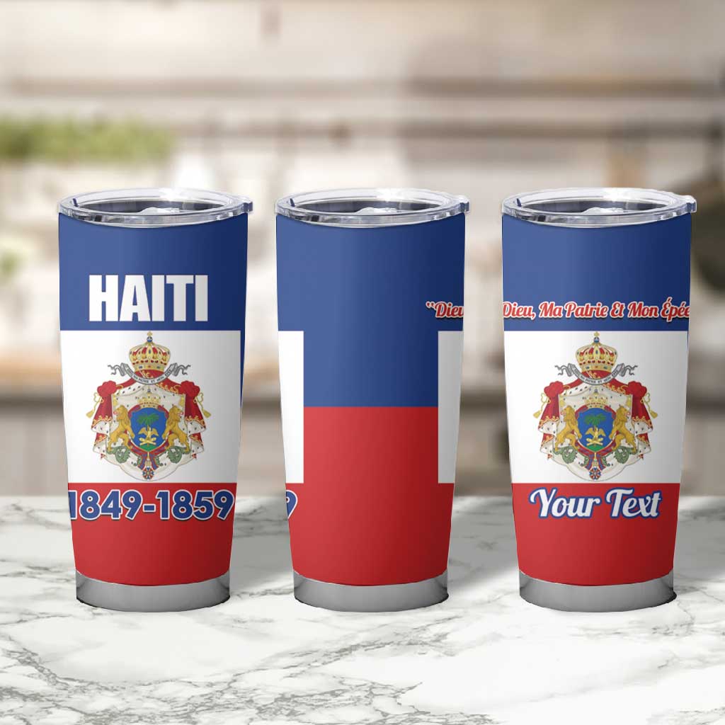 Personalised Second Empire of Haiti 1849-1859 Tumbler Cup Anpi an Ayiti Flag Style LT14