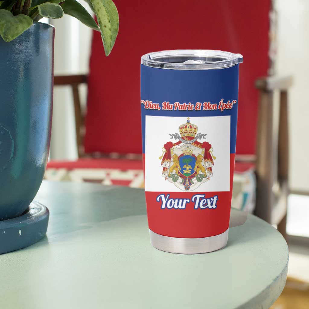Personalised Second Empire of Haiti 1849-1859 Tumbler Cup Anpi an Ayiti Flag Style LT14