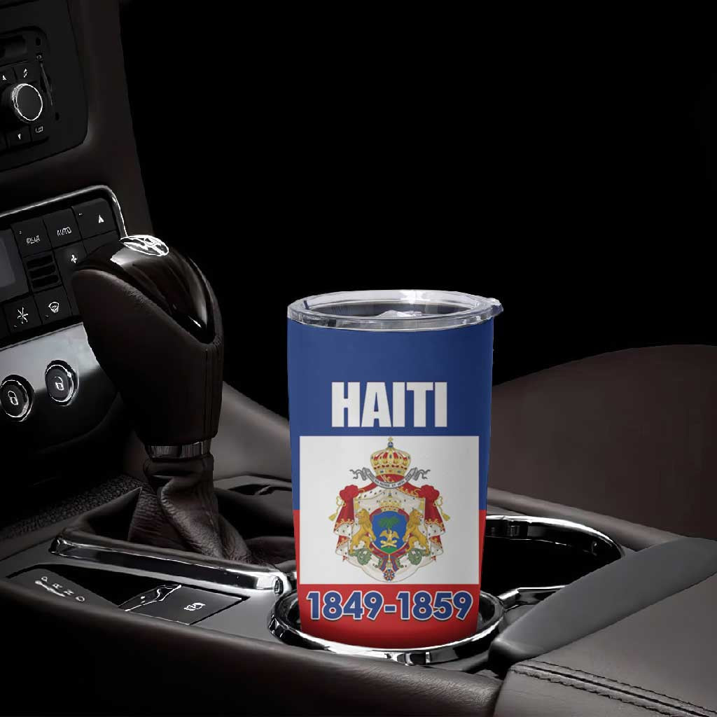 Personalised Second Empire of Haiti 1849-1859 Tumbler Cup Anpi an Ayiti Flag Style LT14