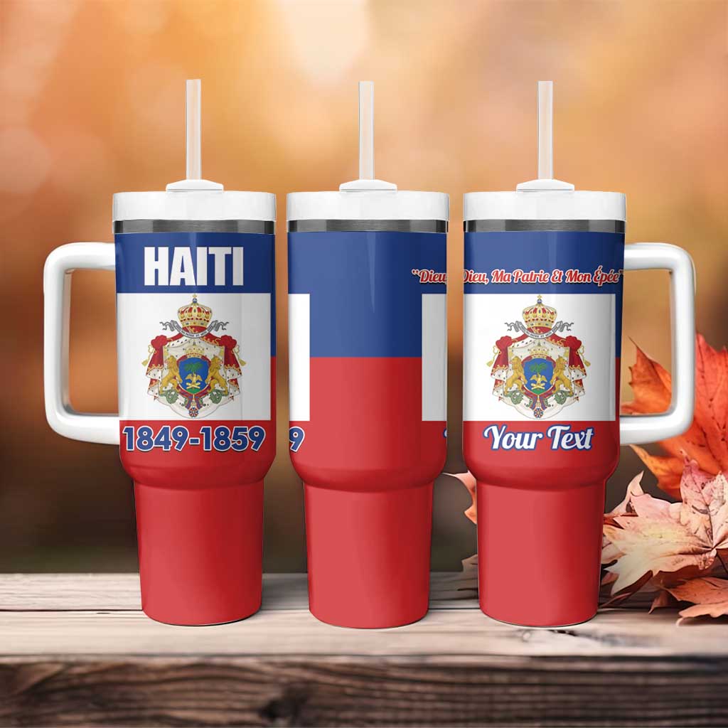 Personalised Second Empire of Haiti 1849-1859 Tumbler With Handle Anpi an Ayiti Flag Style LT14
