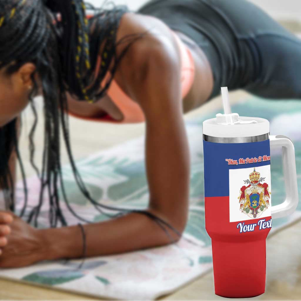 Personalised Second Empire of Haiti 1849-1859 Tumbler With Handle Anpi an Ayiti Flag Style LT14