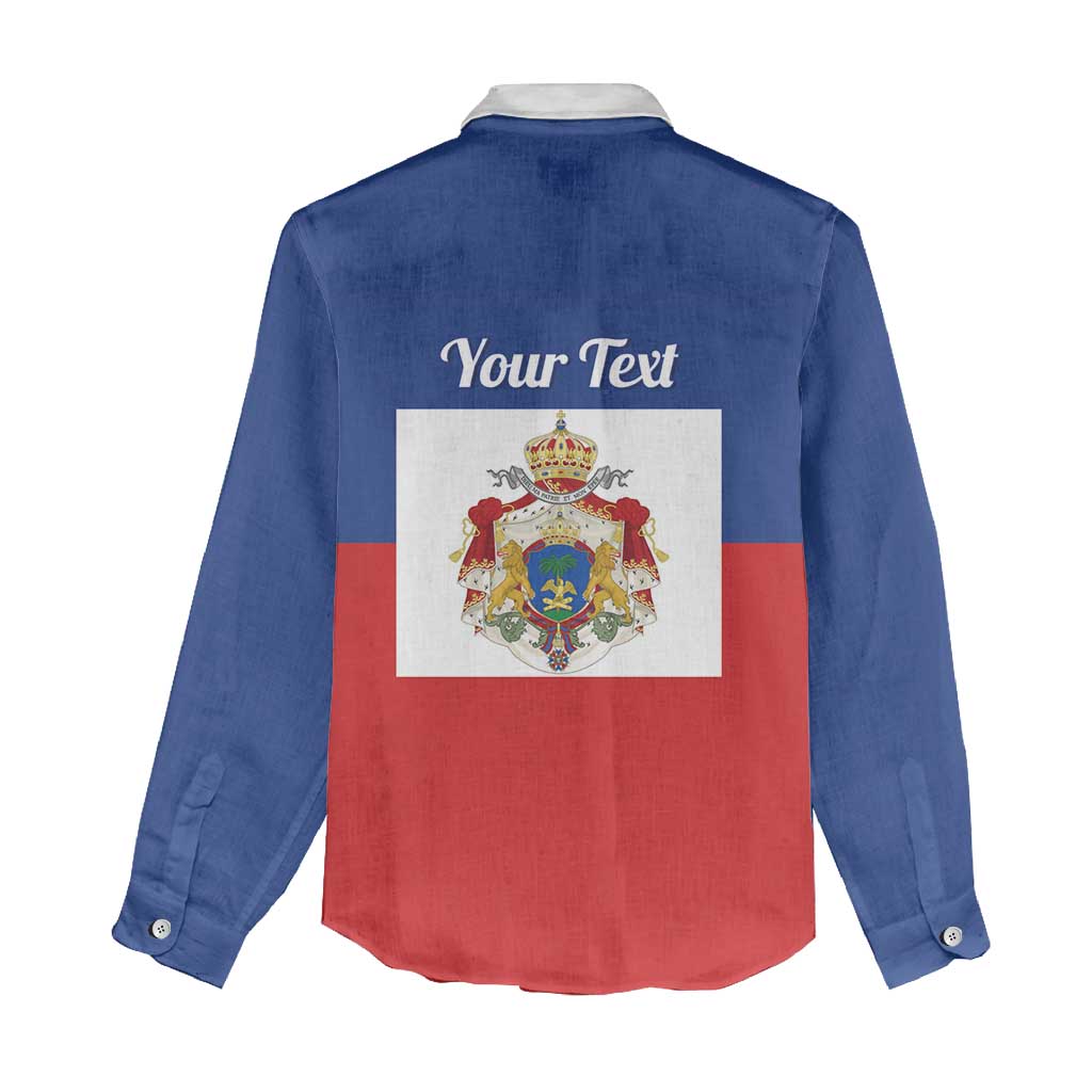 Personalised Second Empire of Haiti 1849-1859 Women Casual Shirt Anpi an Ayiti Flag Style LT14