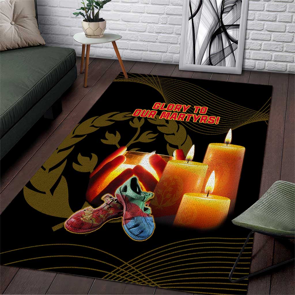 20 June Eritrea Martyrs Day Area Rug Glory To Our Martyrs LT14