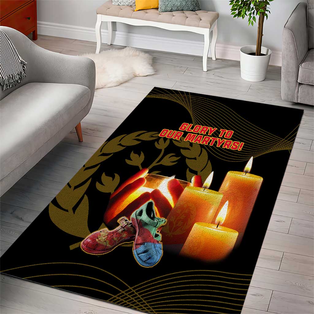 20 June Eritrea Martyrs Day Area Rug Glory To Our Martyrs LT14