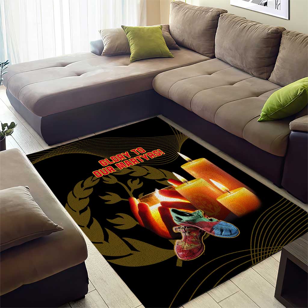 20 June Eritrea Martyrs Day Area Rug Glory To Our Martyrs LT14