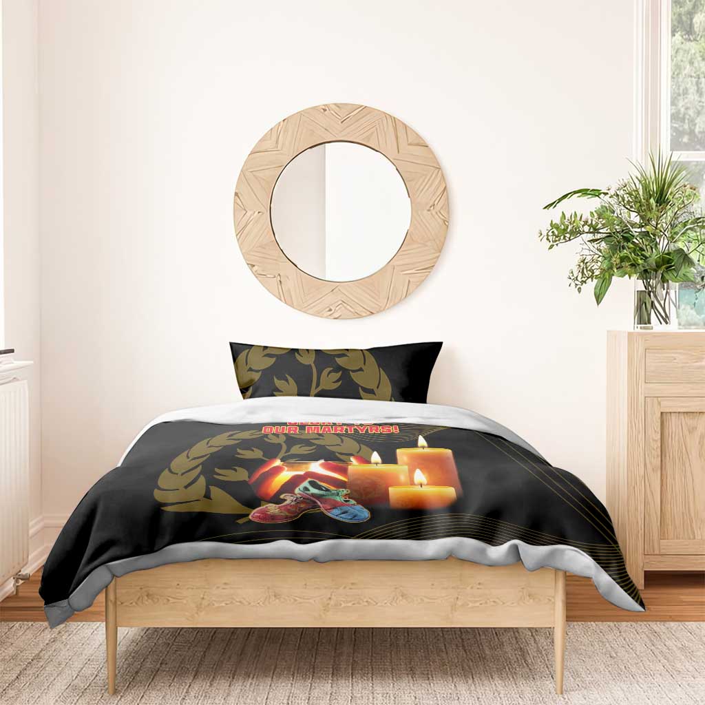 20 June Eritrea Martyrs Day Bedding Set Glory To Our Martyrs LT14