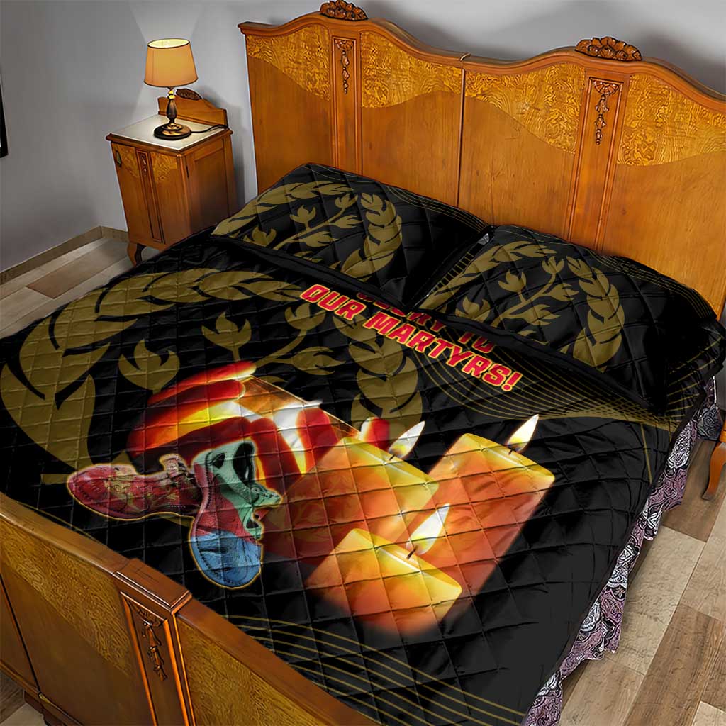 20 June Eritrea Martyrs Day Quilt Bed Set Glory To Our Martyrs LT14