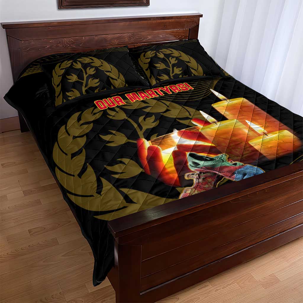 20 June Eritrea Martyrs Day Quilt Bed Set Glory To Our Martyrs LT14