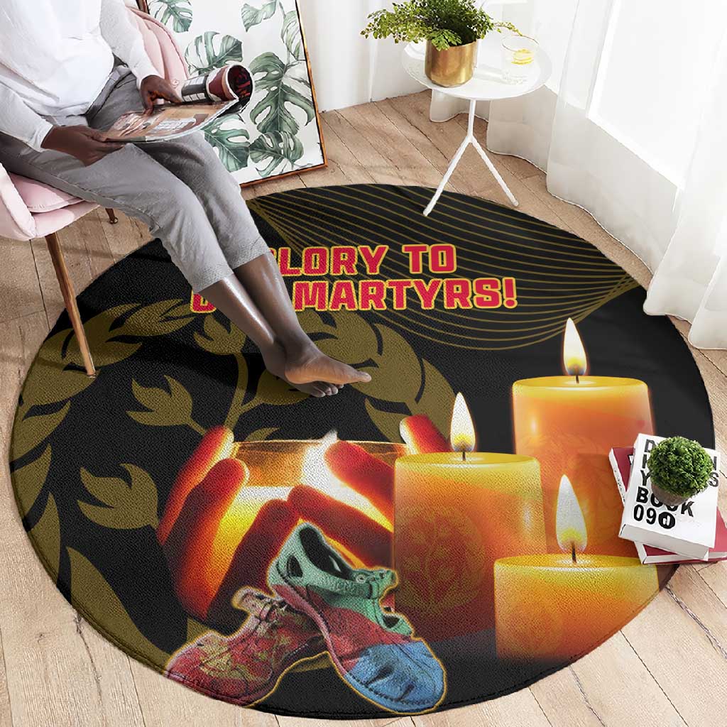 20 June Eritrea Martyrs Day Round Carpet Glory To Our Martyrs LT14