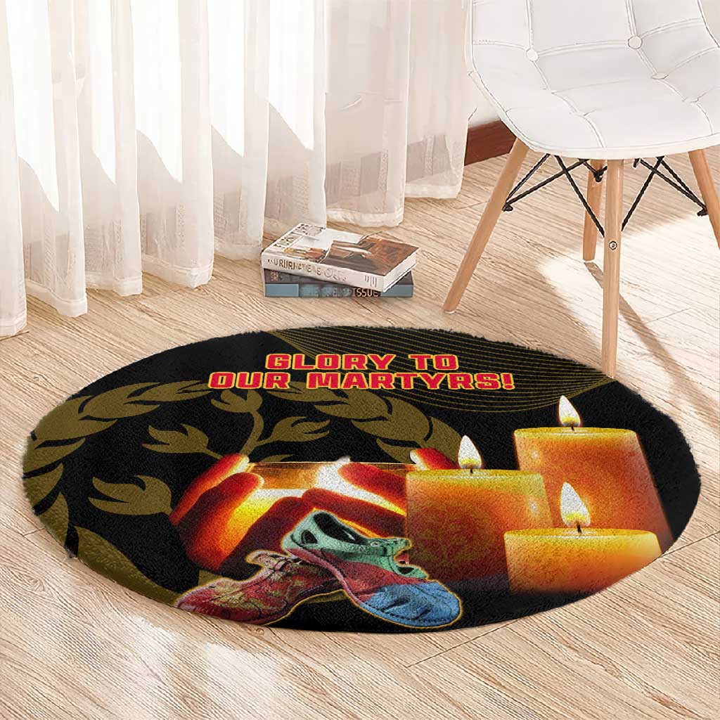 20 June Eritrea Martyrs Day Round Carpet Glory To Our Martyrs LT14