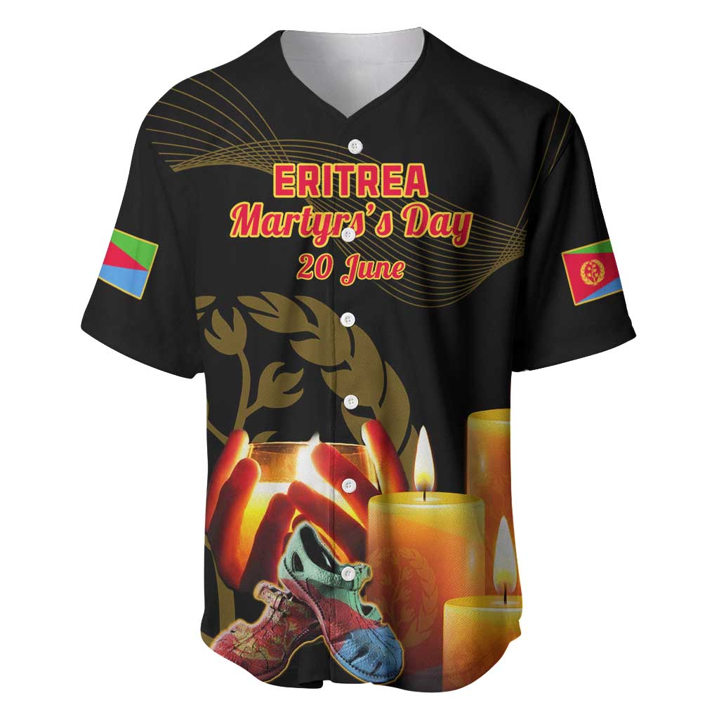 Personalised 20 June Eritrea Martyrs Day Baseball Jersey Glory To Our Martyrs LT14
