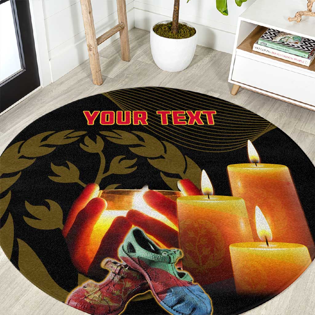 Personalised 20 June Eritrea Martyrs Day Round Carpet Glory To Our Martyrs LT14