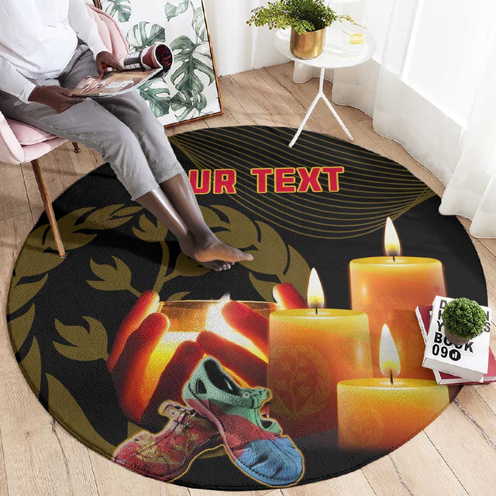 Personalised 20 June Eritrea Martyrs Day Round Carpet Glory To Our Martyrs LT14